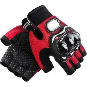 KORUMALI ELDİVEN PRO-BIKER KIRMIZI